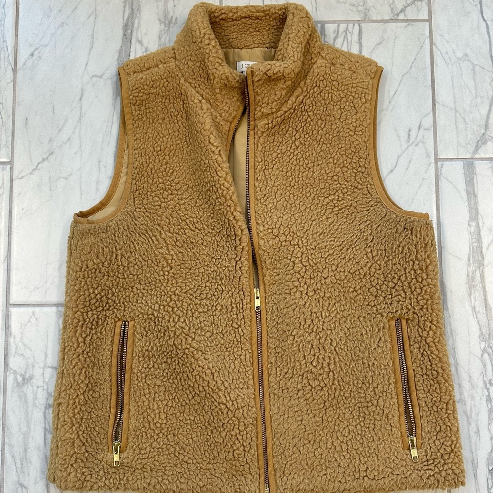 J Crew Sherpa vest